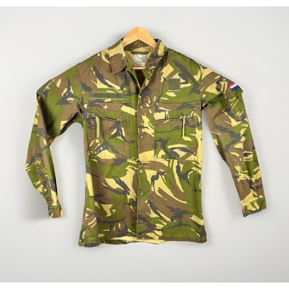 Marquardt + Schulz Other - Marquardt + Schulz Military Jacket Mens XL Green Camo Dutch DPM Field Shirt 1992
